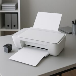 dlaczego drukarka hp deskjet 2710e drukuje puste kartki?