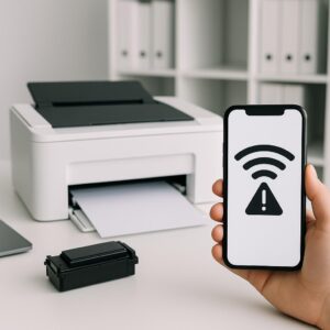 dlaczego mój telefon nie widzi drukarki?