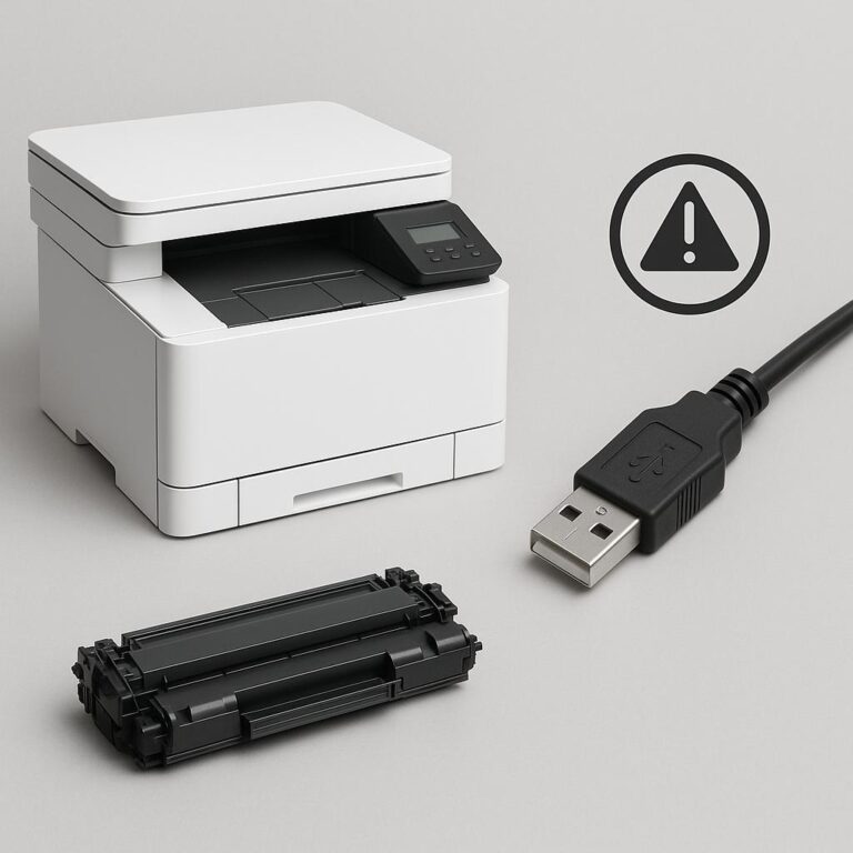 dlaczego moja drukarka hp nie łączy się przez usb?