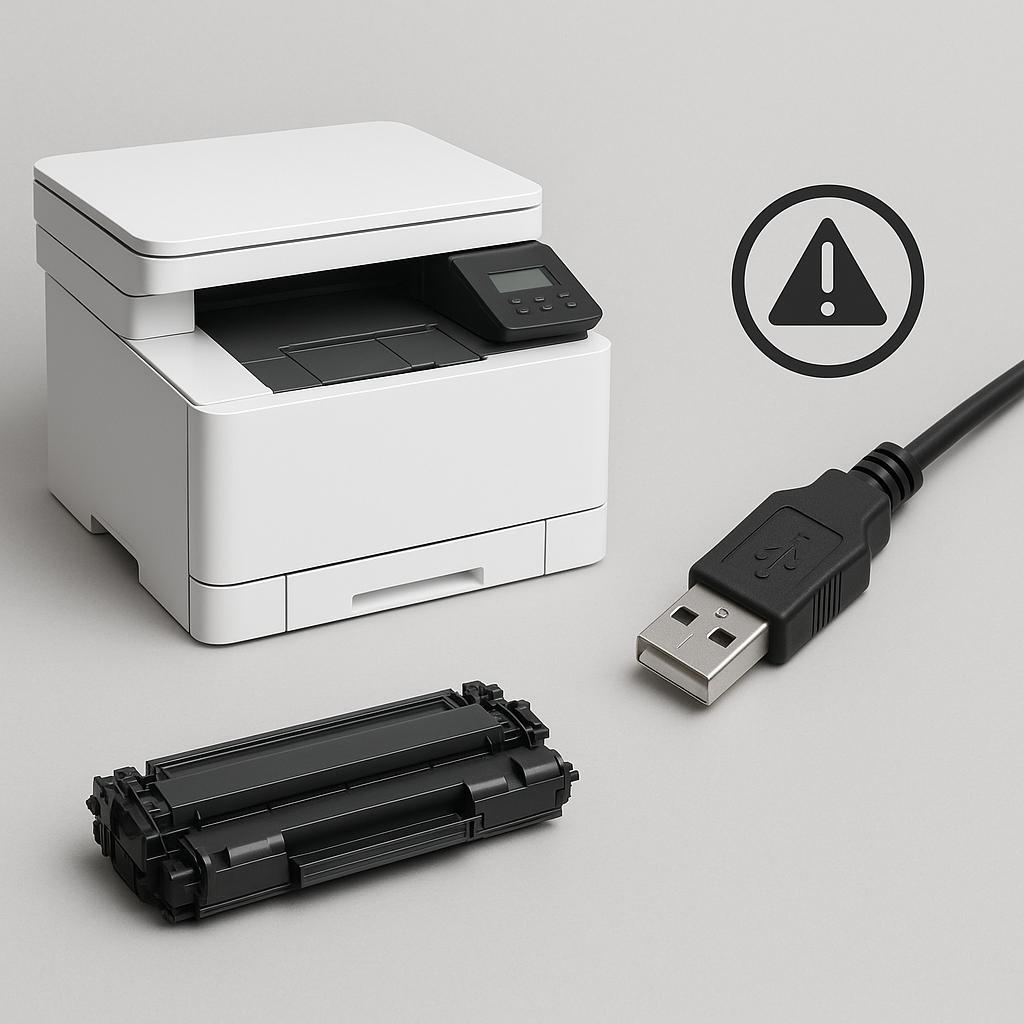 dlaczego moja drukarka hp nie łączy się przez usb?