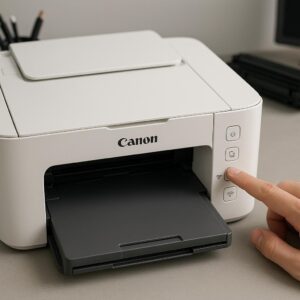 gdzie znajduje się przycisk wi-fi w urządzeniu canon pixma?
