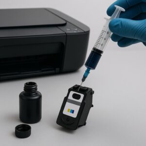 how to refill a canon 511 ink cartridge?