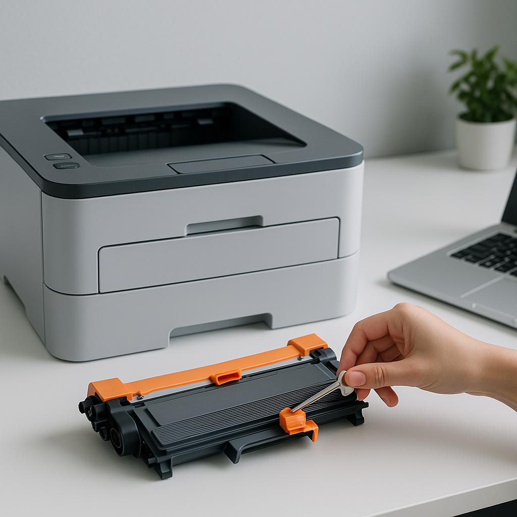 jak odblokować toner brother?