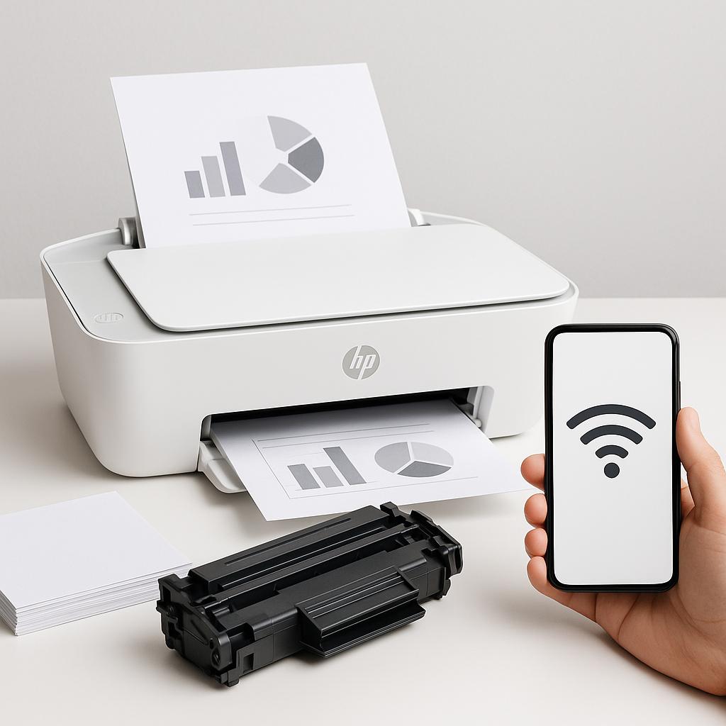 jak podłączyć drukarkę hp deskjet do telefonu?