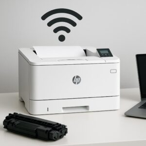 jak podłączyć drukarkę hp laserjet 400 do sieci wifi?