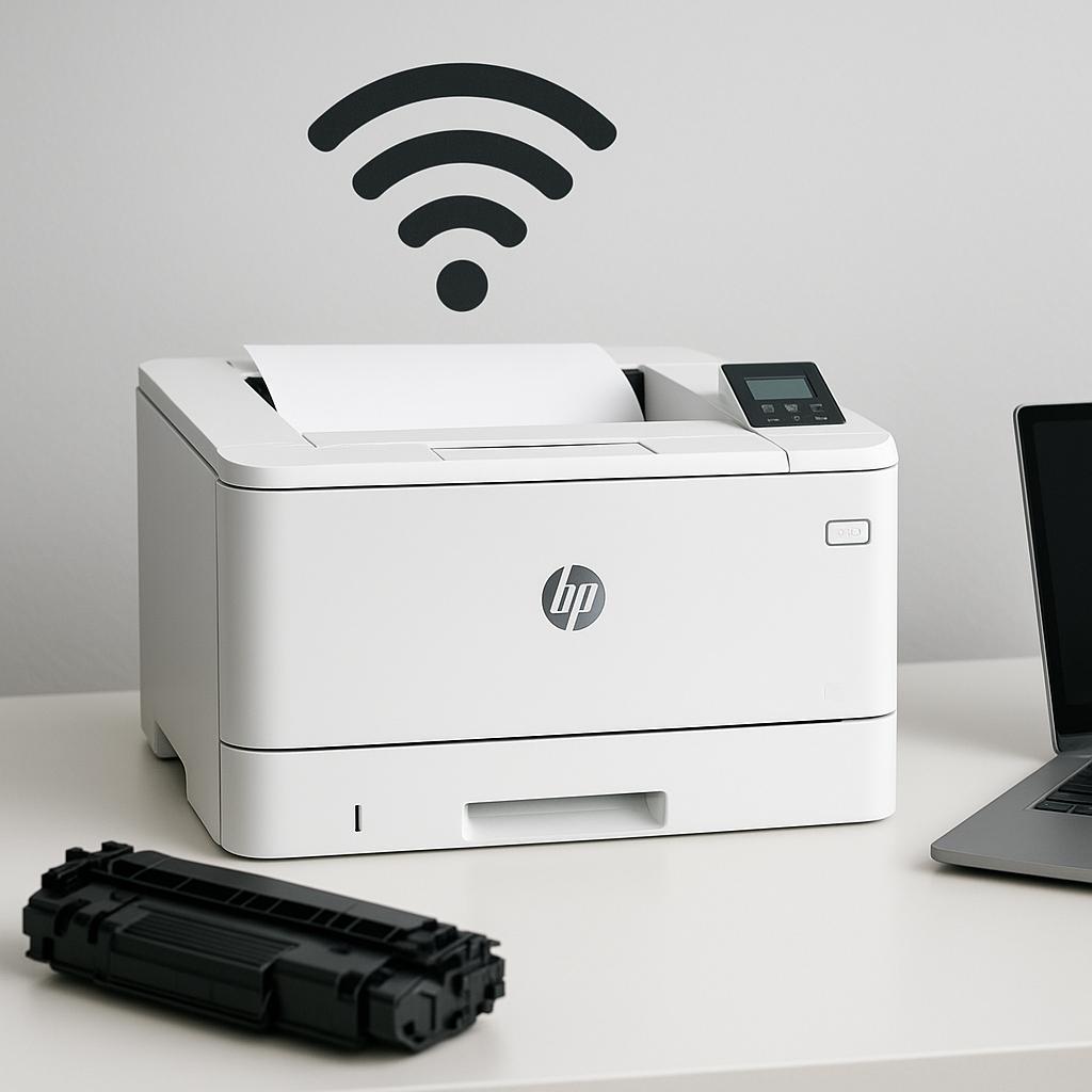 jak podłączyć drukarkę hp laserjet 400 do sieci wifi?
