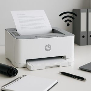 jak podłączyć drukarkę hp laserjet z wi-fi?