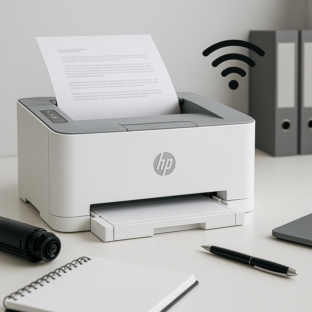 jak podłączyć drukarkę hp laserjet z wi-fi?