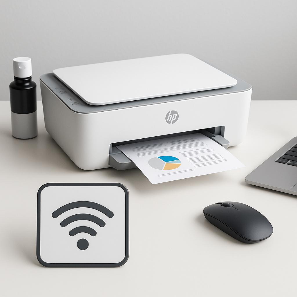 jak połączyć drukarkę hp deskjet z internetem?