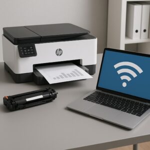 jak połączyć z drukarką hp?