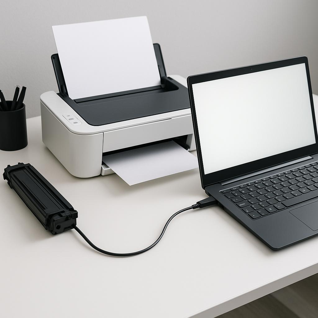 jak sprawdzić czy drukarka jest podłączona do laptopa?