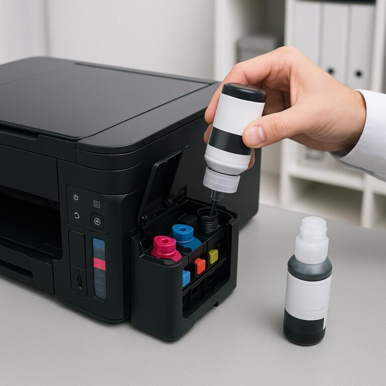 jak uzupełnić tusz do drukarki canon pixma?