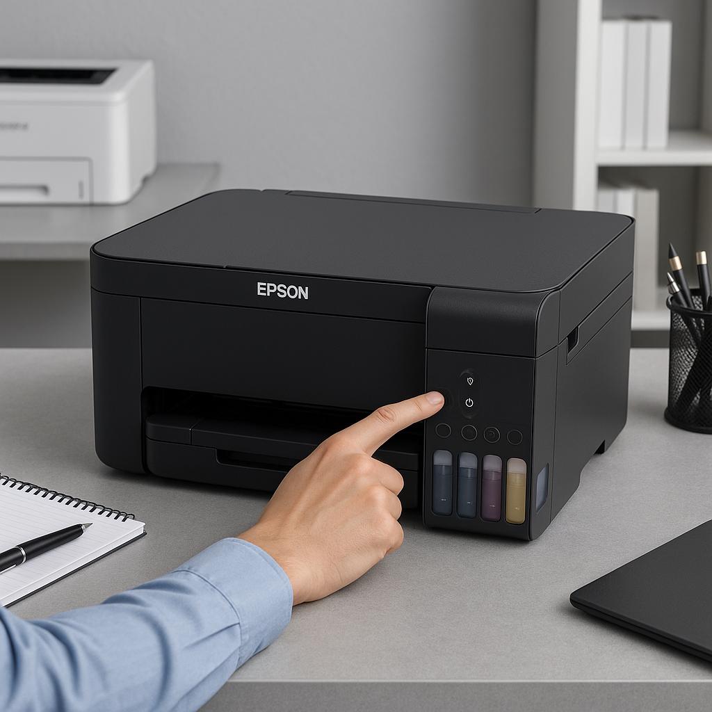 jak włączyć czyszczenie głowicy w drukarce epson l3250?