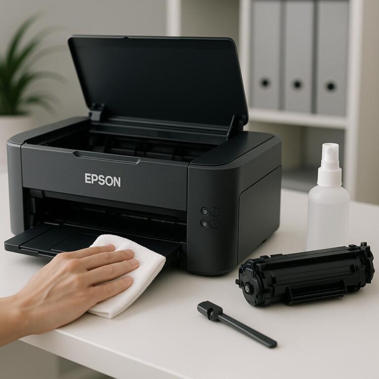 jak wyczyścić drukarkę epson?