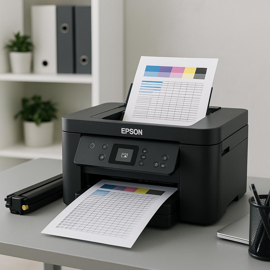 jak wykonać test drukarki epson?