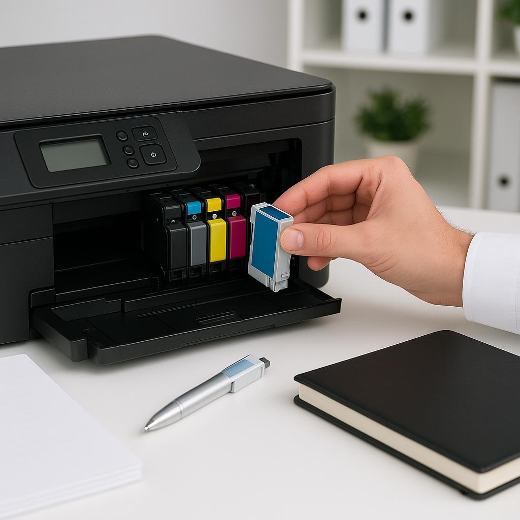 jak wymienić tusze epson?