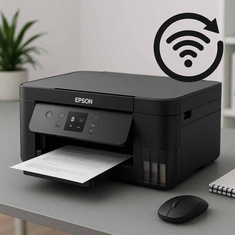 jak zresetować wifi w urządzeniu epson l4150?