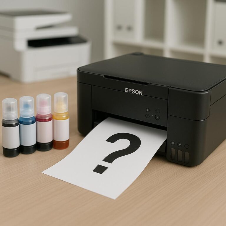 dlaczego moja drukarka epson nie drukuje po uzupełnieniu tuszu?