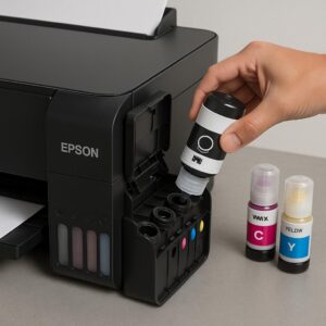 jak napełniać wkłady atramentowe epson l3250?