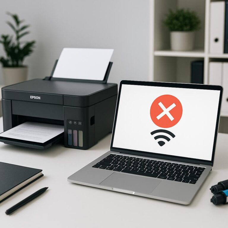jak naprawić błąd połączenia z drukarką epson?