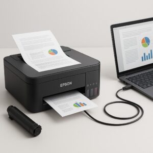 jak podłączyć drukarkę epson z komputerem?