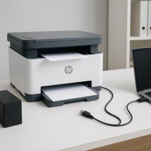 jak podłączyć drukarkę hp z komputerem?