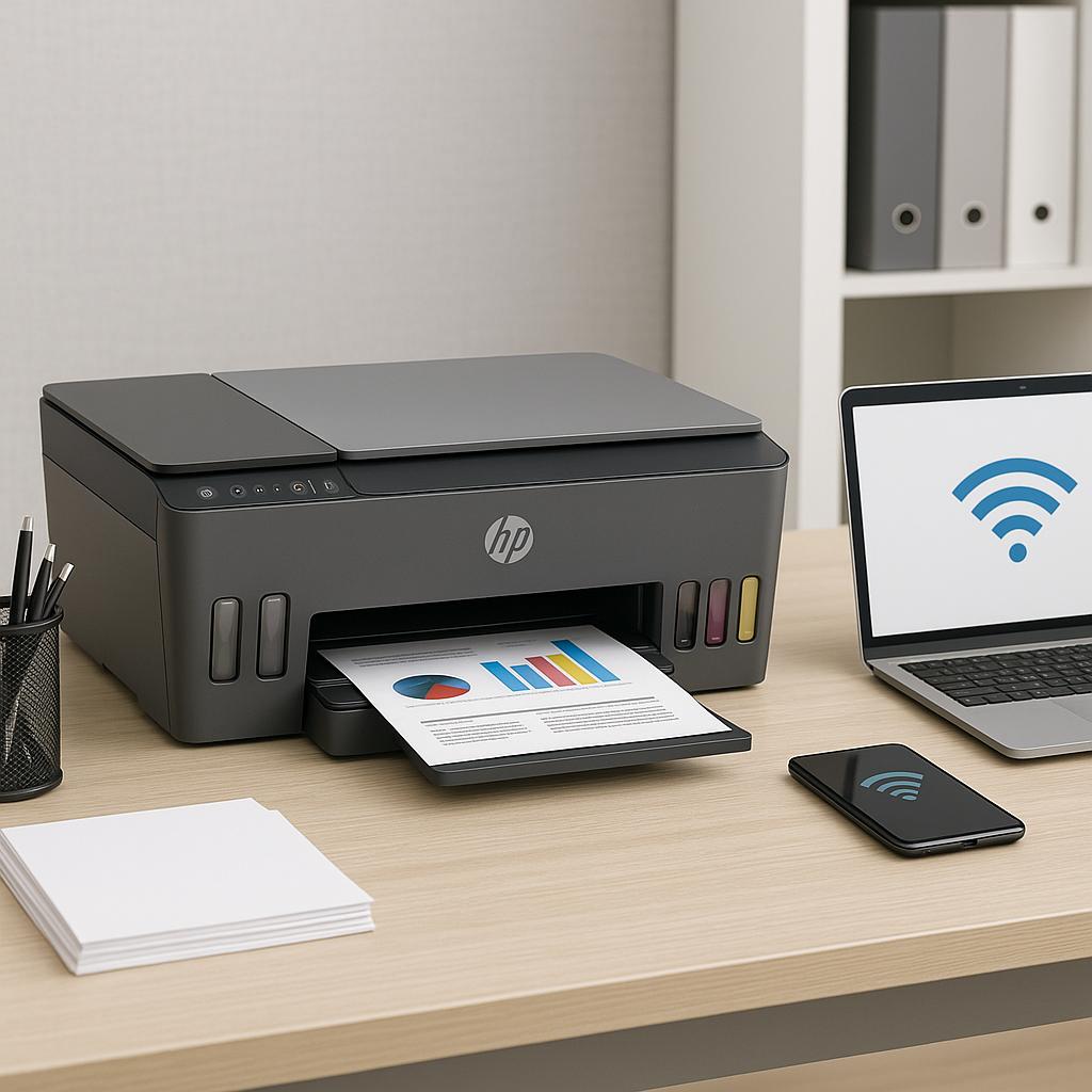 jak połączyć się z drukarka hp smart tank?