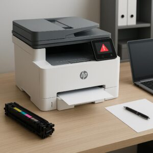 jak wyczyścić status błędu w mojej drukarce hp?