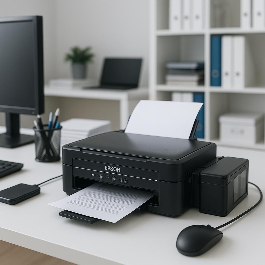 jak zainstalować drukarkę epson l365 bez płyty?