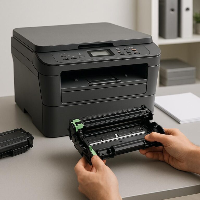 jak zresetować bęben w urządzeniu brother dcp-l2520dw?