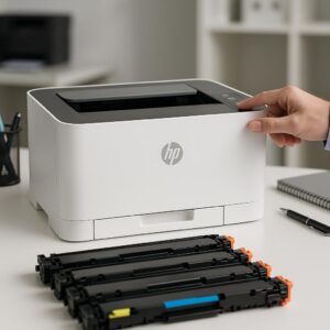 jak zresetować drukarkę hp color laser 150nw?