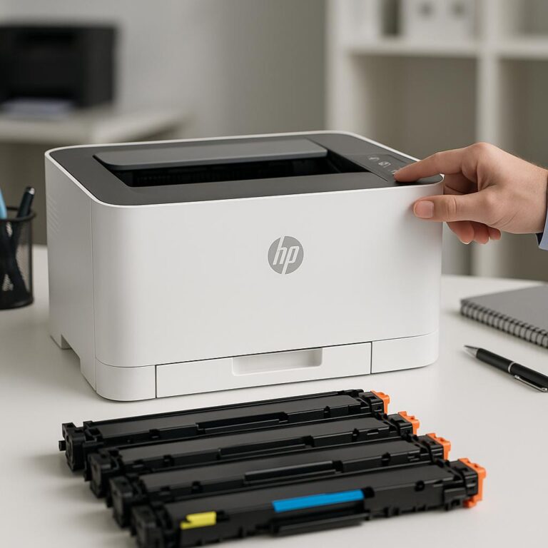 jak zresetować drukarkę hp color laser 150nw?