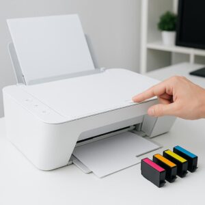 jak zresetować drukarkę hp, żeby działały zamienniki tusze?