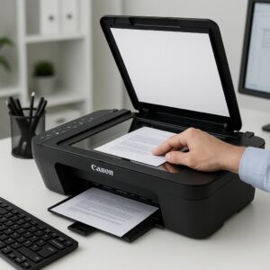 jak zrobić skan na drukarce canon mg2550s?