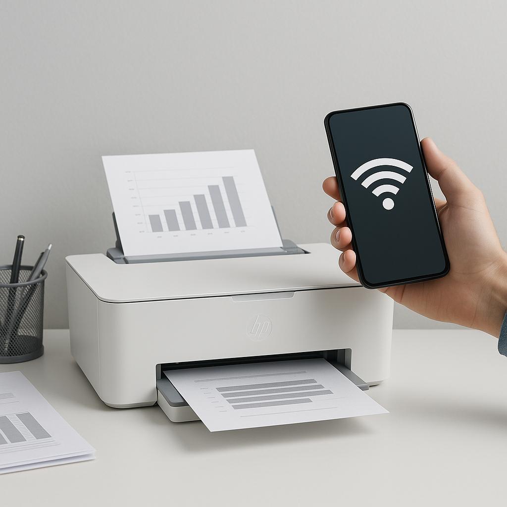 czy można drukować z telefonu przez wi-fi na drukarce hp?