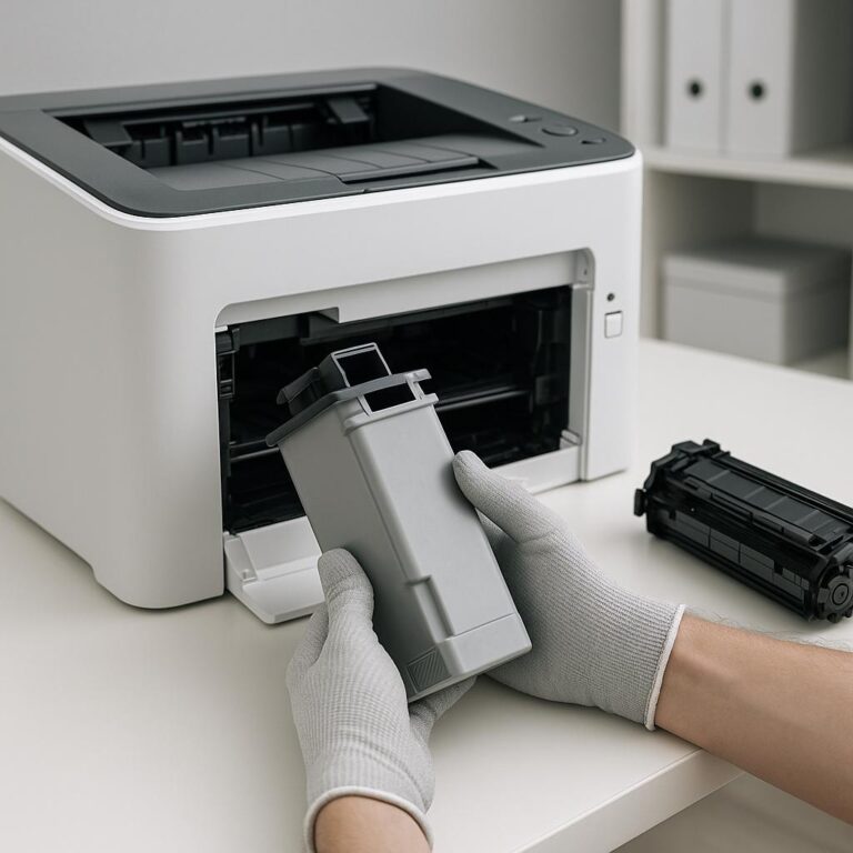 czy można opróżnić pojemnik na zużyty toner?