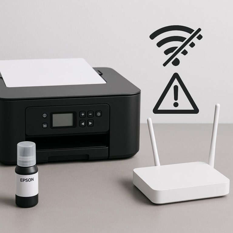 dlaczego moja drukarka epson nie łączy się bezprzewodowo z routerem?
