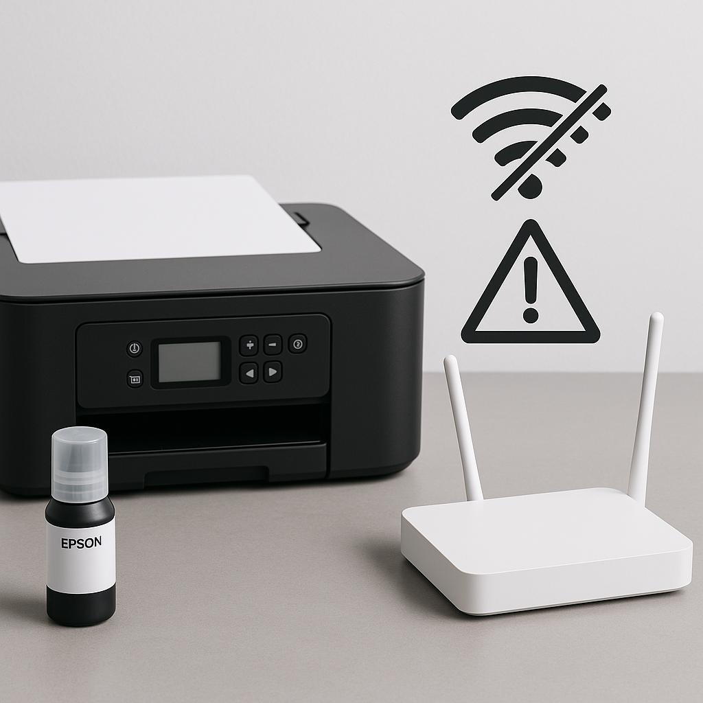 dlaczego moja drukarka epson nie łączy się bezprzewodowo z routerem?