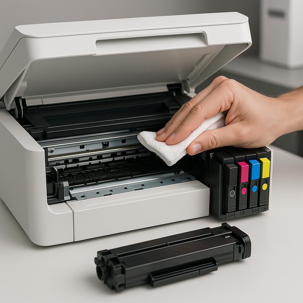 jak czyścić wnętrze drukarki epson?