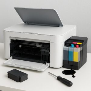 jak naprawić problem z drukarką epson, z której nie wypływa tusz?