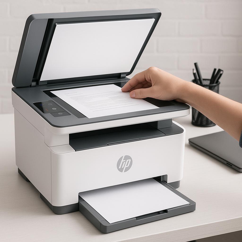 jak skanować na drukarce hp bez aplikacji?