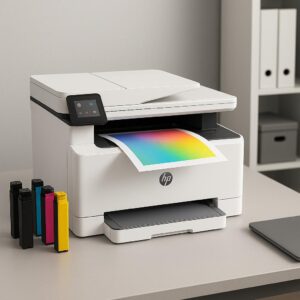jak skonfigurować drukarkę hp do drukowania w kolorze?