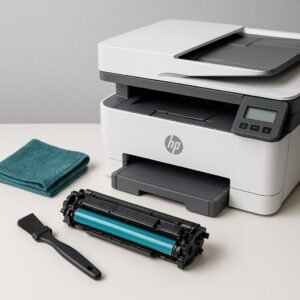 jak wyczyścić toner w drukarce hp?