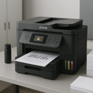jak wyprowadzić drukarkę epson z trybu błędu?