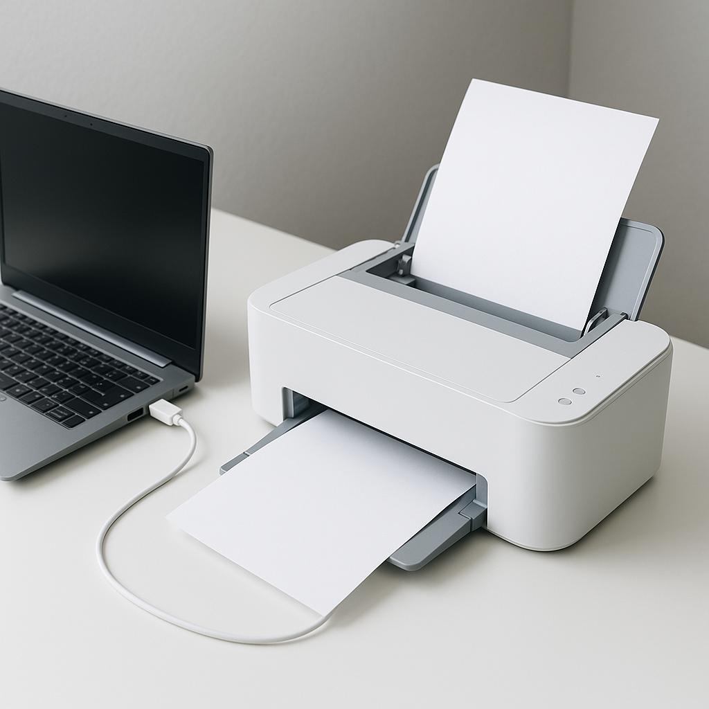jak znaleźć drukarkę do podłączenia do laptopa?