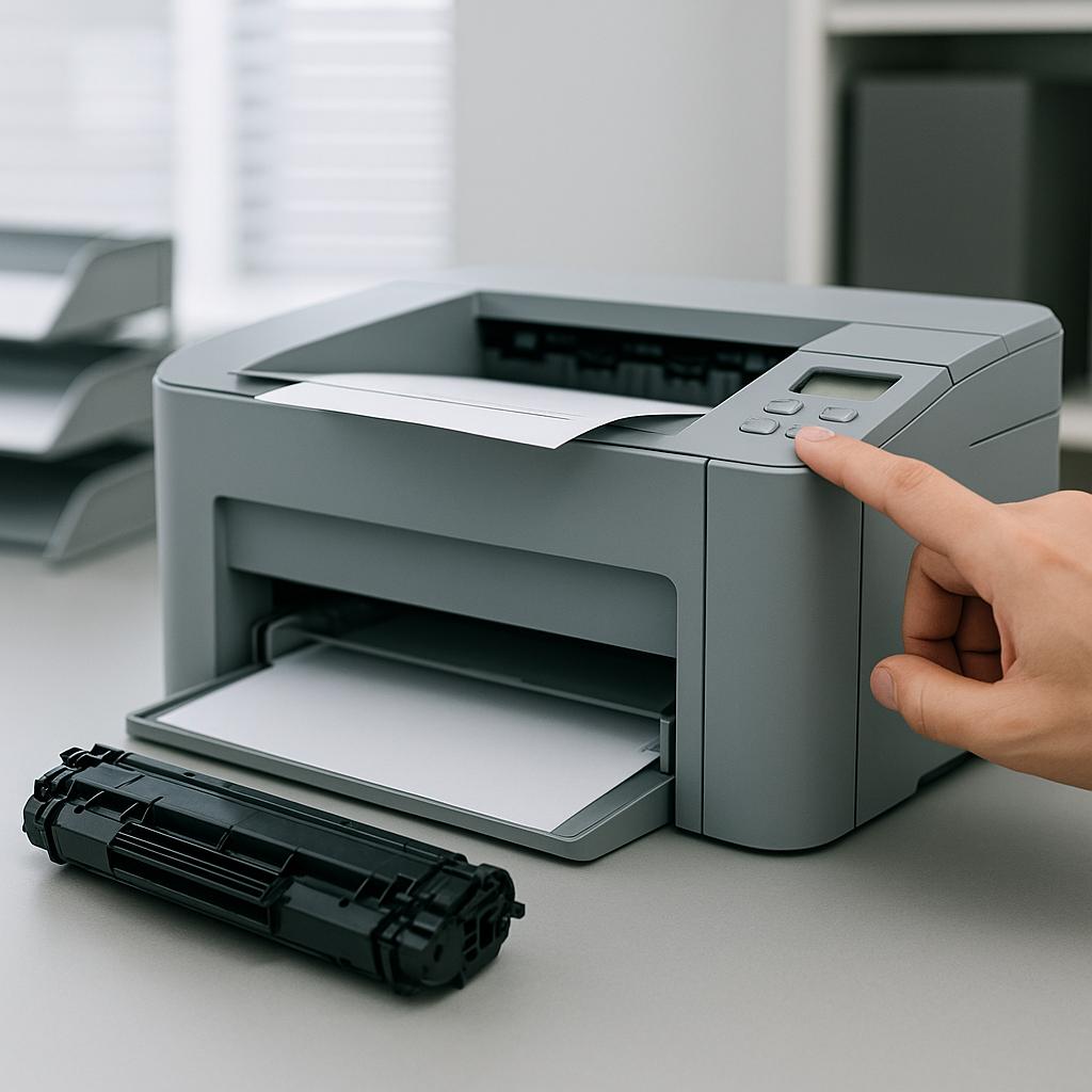 jak zresetować drukarkę hp laserjet?