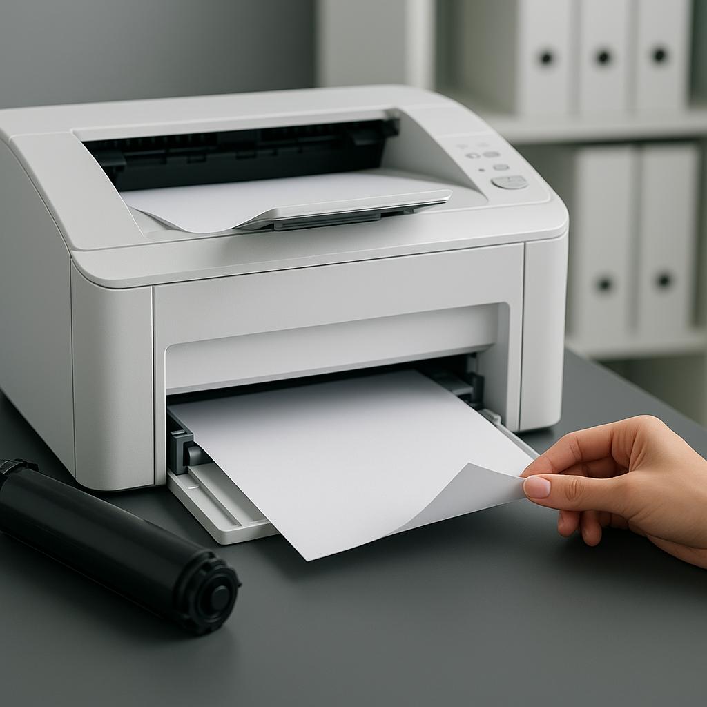 którą stroną papieru?