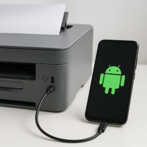 czy mogę podłączyć telefon z systemem android do drukarki przez usb?
