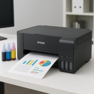 dlaczego drukarka epson l3150 nie drukuje w kolorze?