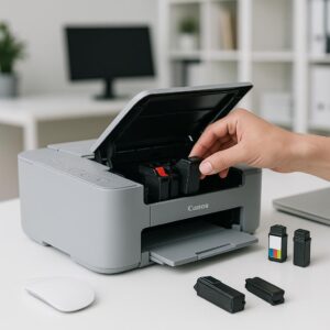 dlaczego moja drukarka canon nie drukuje po wymianie tuszu?
